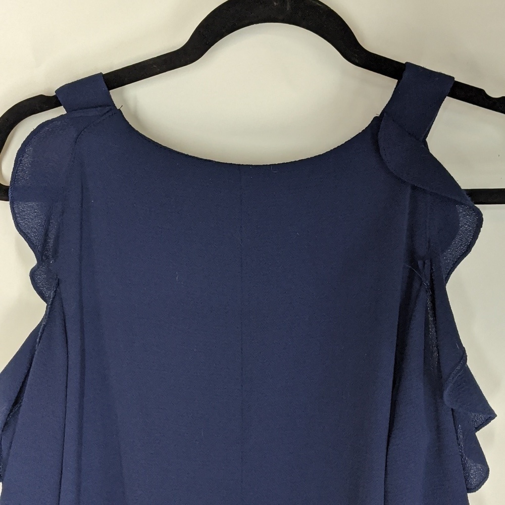 UMGEE Ruffle Cold Shoulder Top - Picture 8 of 9